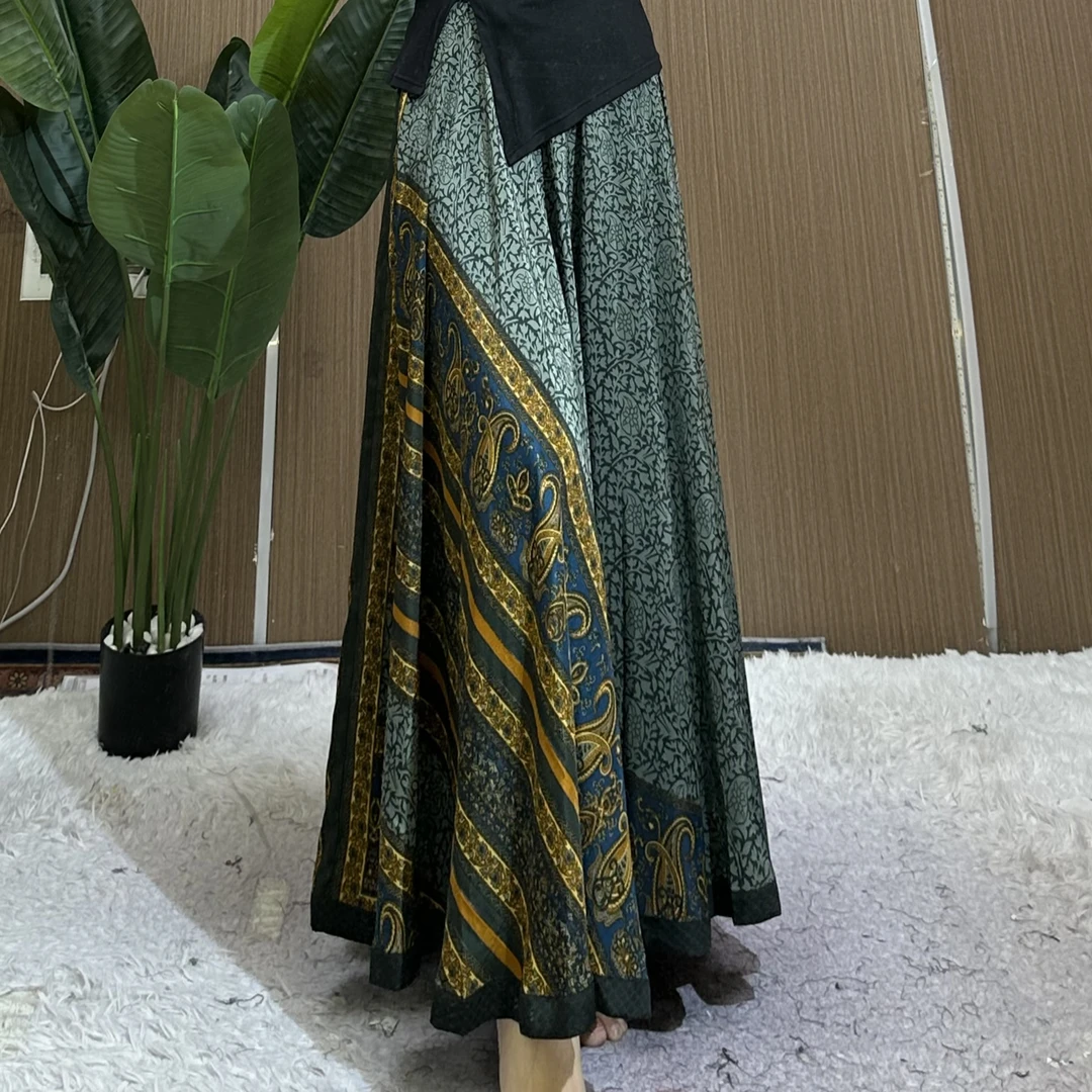 853 墨灰，艾悦尼 Aarani 尼泊尔大摆裙