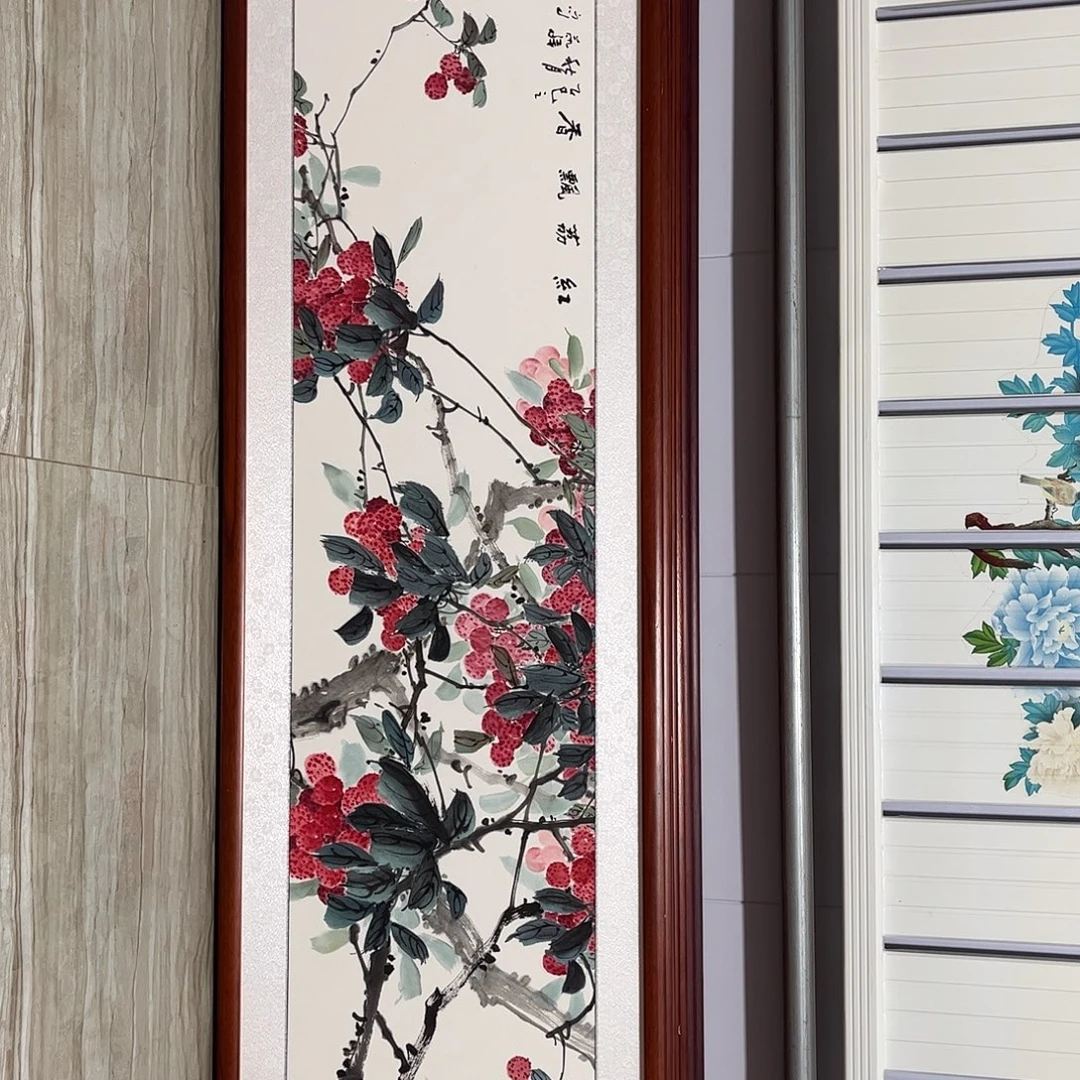 国画书画作品带框163×48