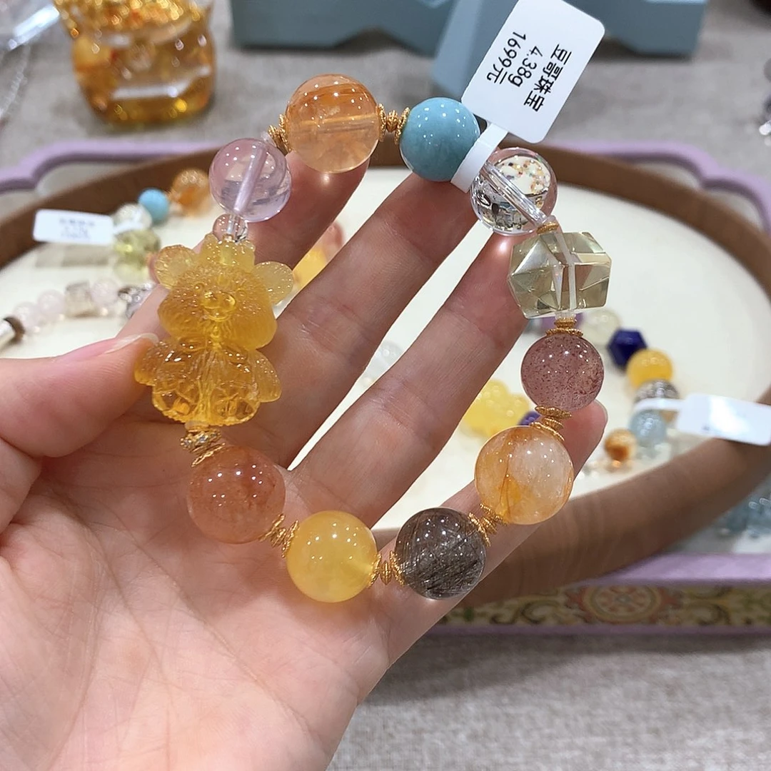 未镶嵌蜜蜡手链手链