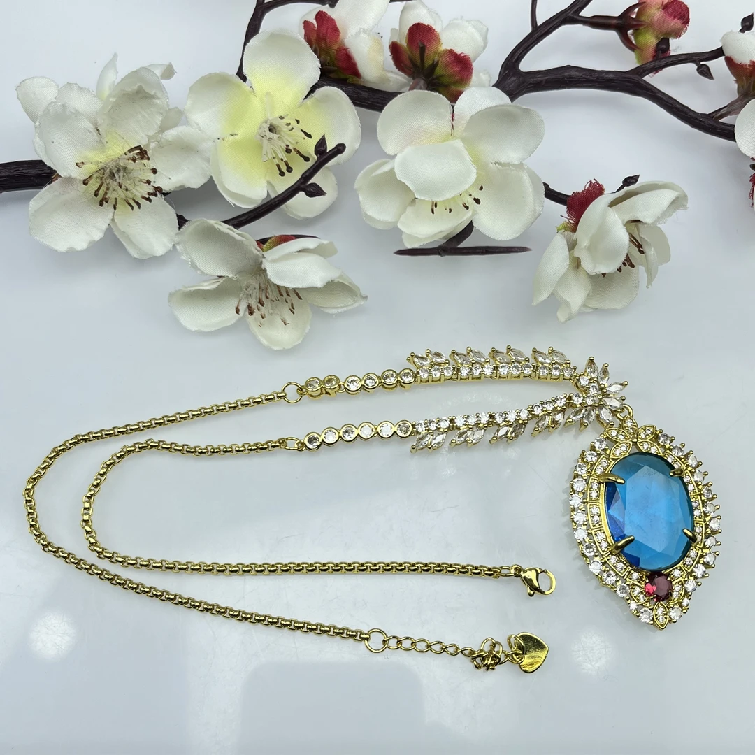 项链 典藏品 蓝色高端时尚百搭款