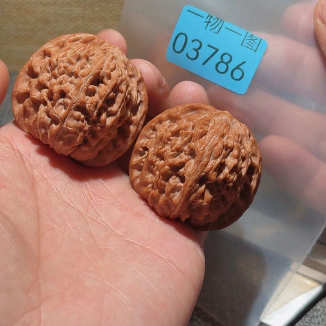 文玩核桃把件磨盘正磨盘