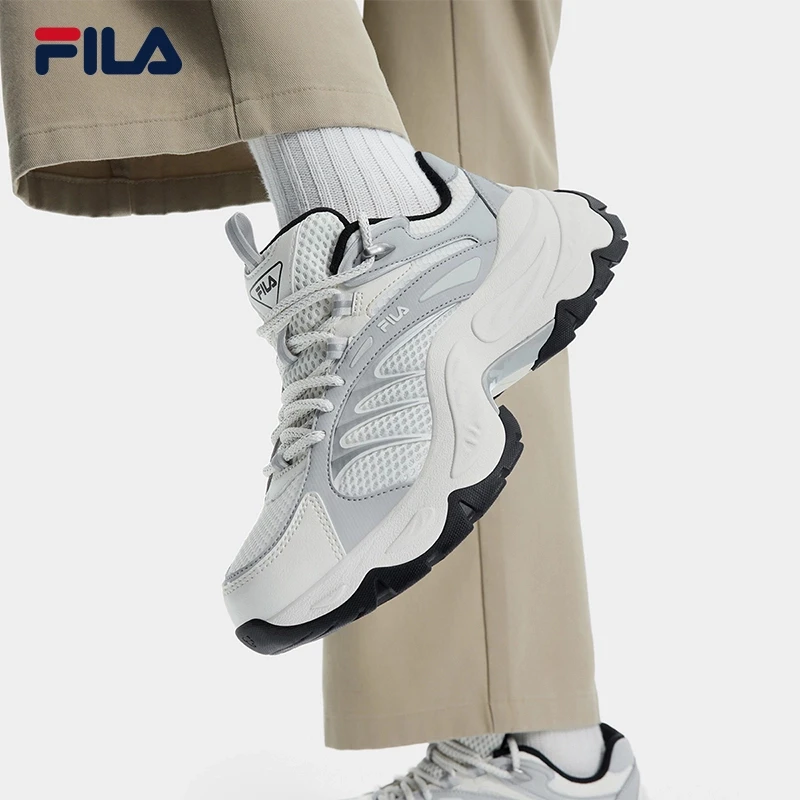Fila/斐乐【爆款增高鱼刺鞋】2025年百搭复古运动老爹鞋F62W541196F
