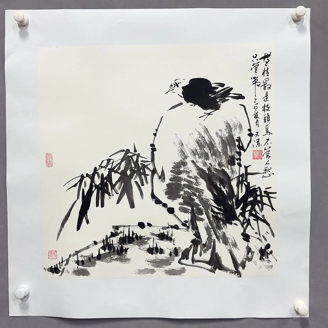国画亲笔手绘放心去藏