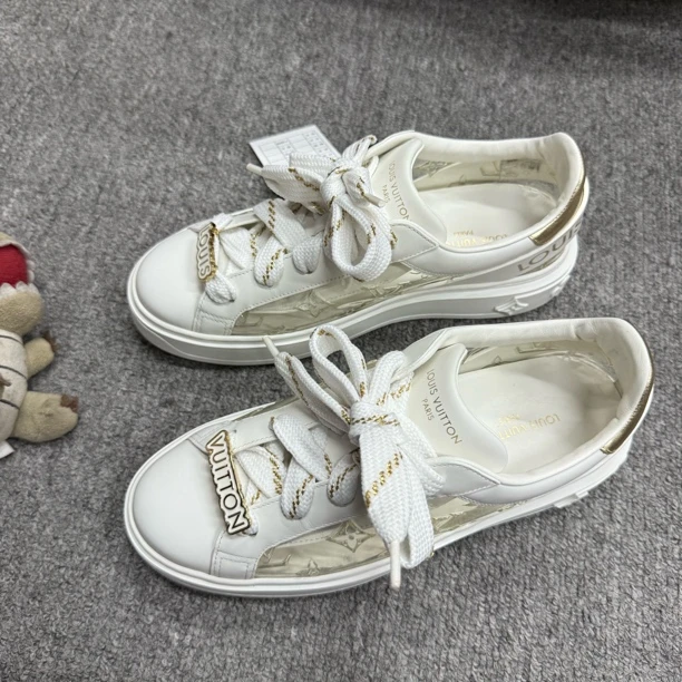 99新 LouisVuitton/路易威登 lv透明time out 松糕鞋/37.5码