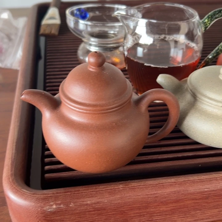 茶壶紫砂精工掇球180cc