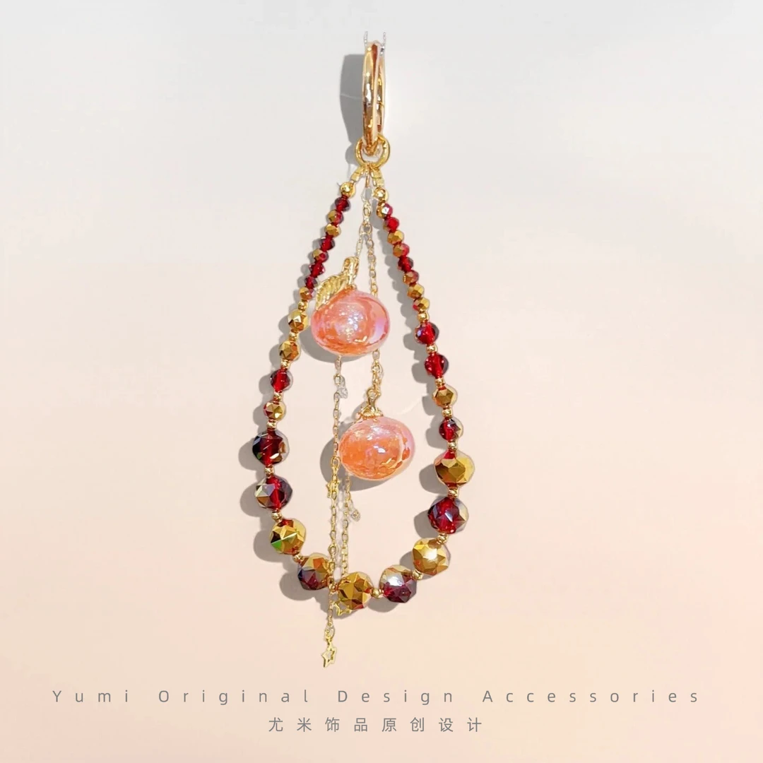 尤米原创设计手机链高端女款防丢手机挂链绳节日百搭礼物L2419