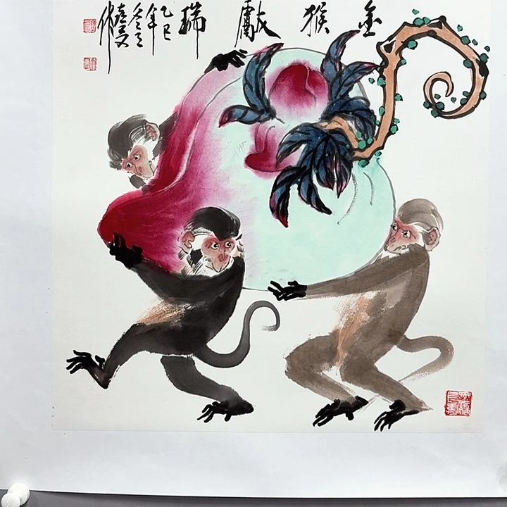 国画亲笔手绘放心去藏