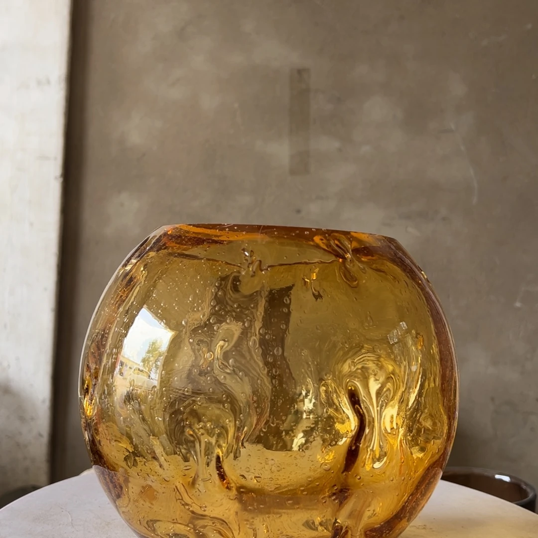 弘扬琉璃花器磕碰高度21