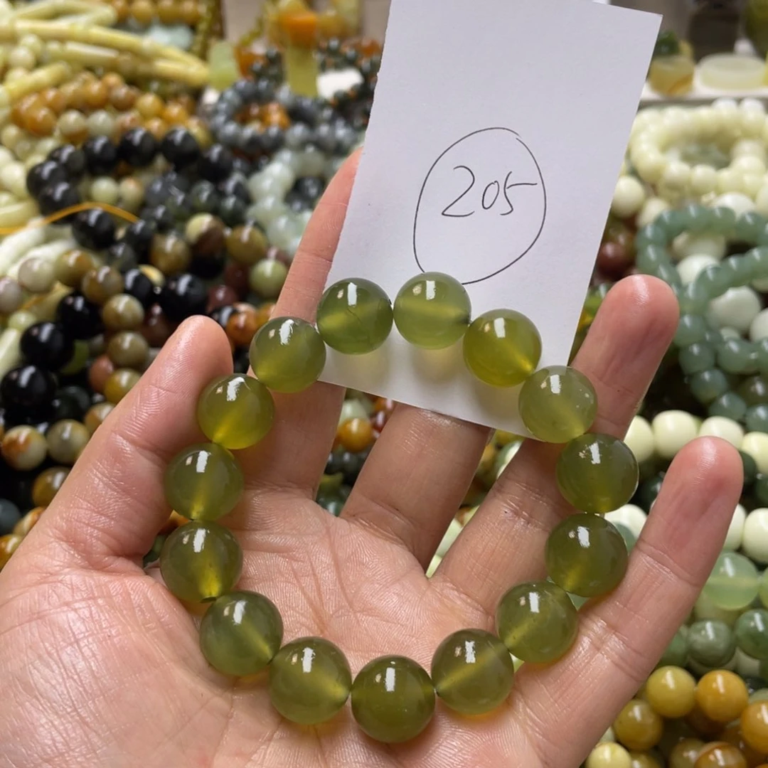 蛇纹石玉手链未镶嵌