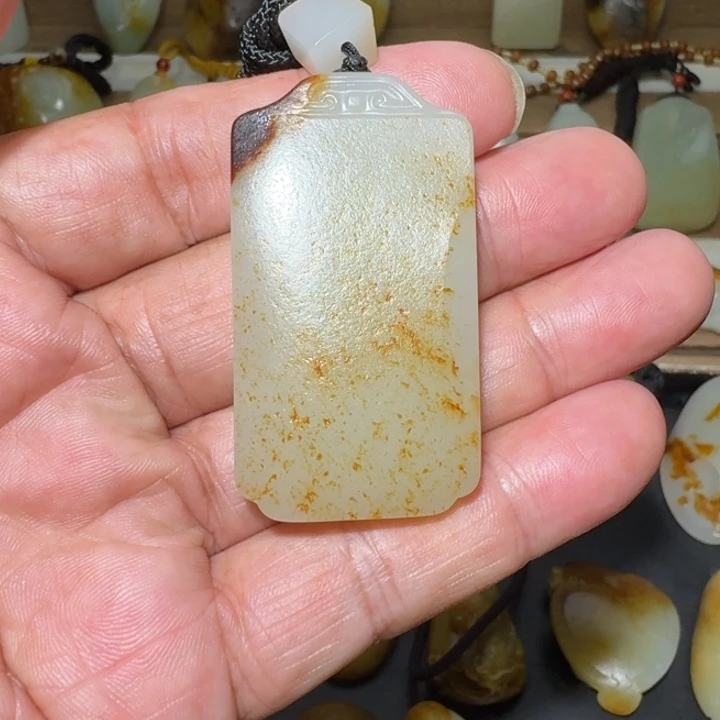 吊坠(不含链)未镶嵌和田玉@***田