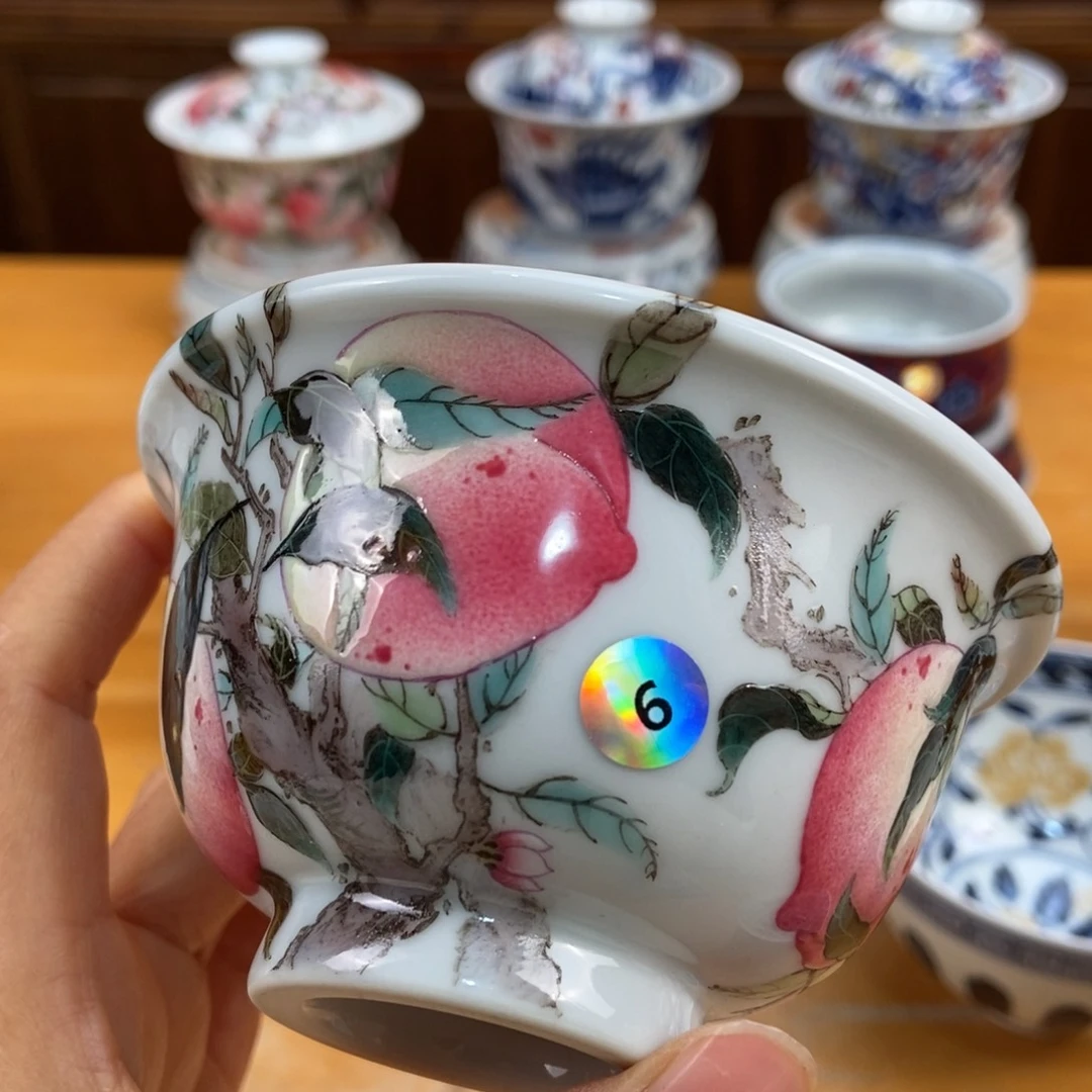 手绘现代茶具非古董