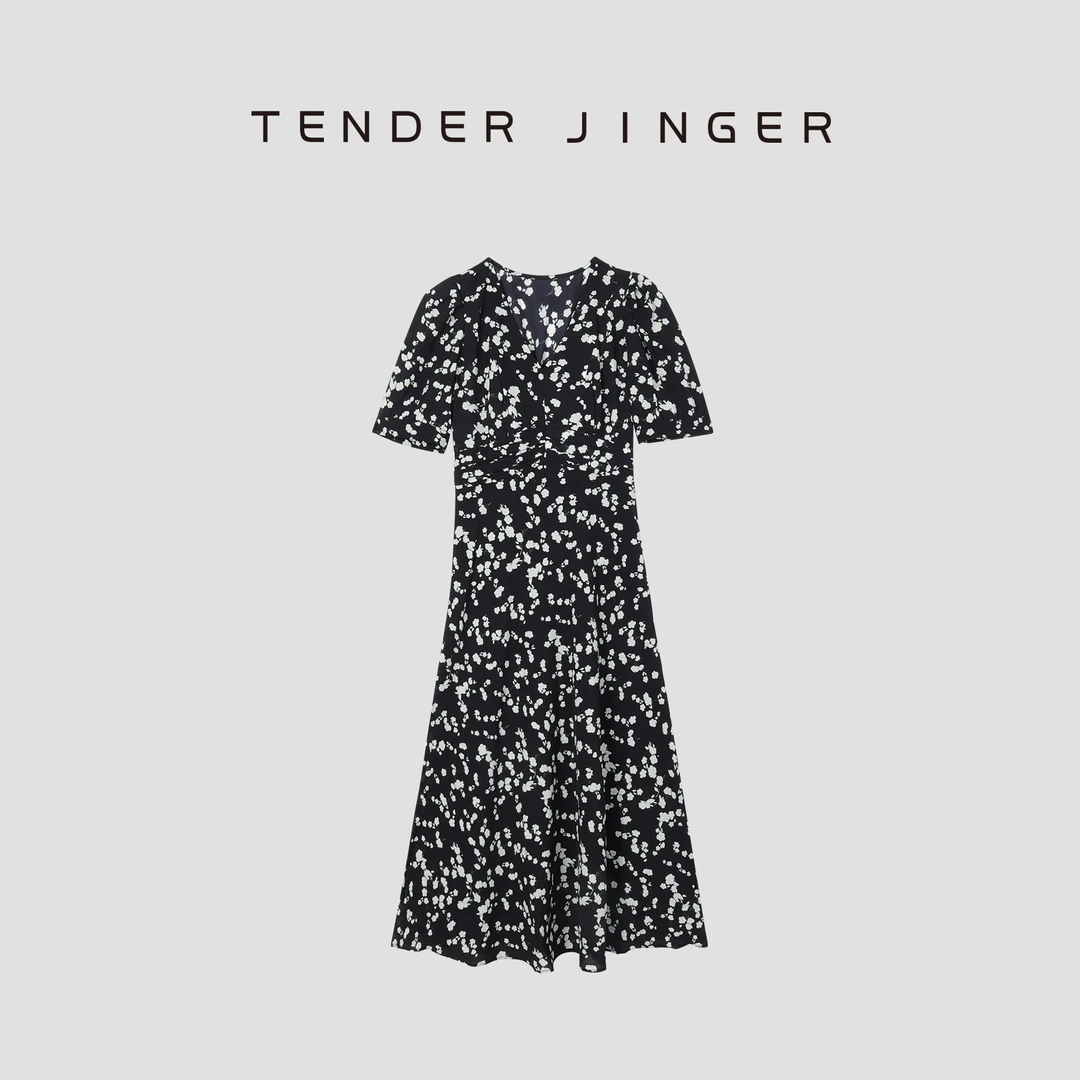 【专柜】2024女休闲法式优雅碎花连衣裙T42LFK399L