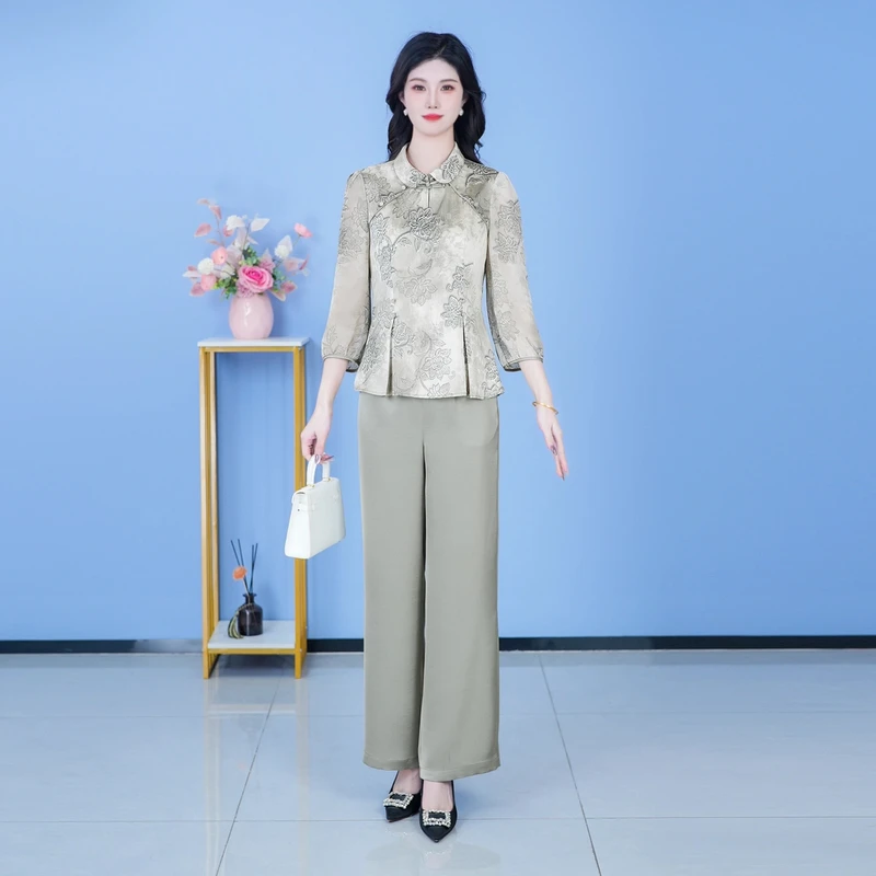 2025春季新款套装时尚优雅两件套减龄洋气套装气质