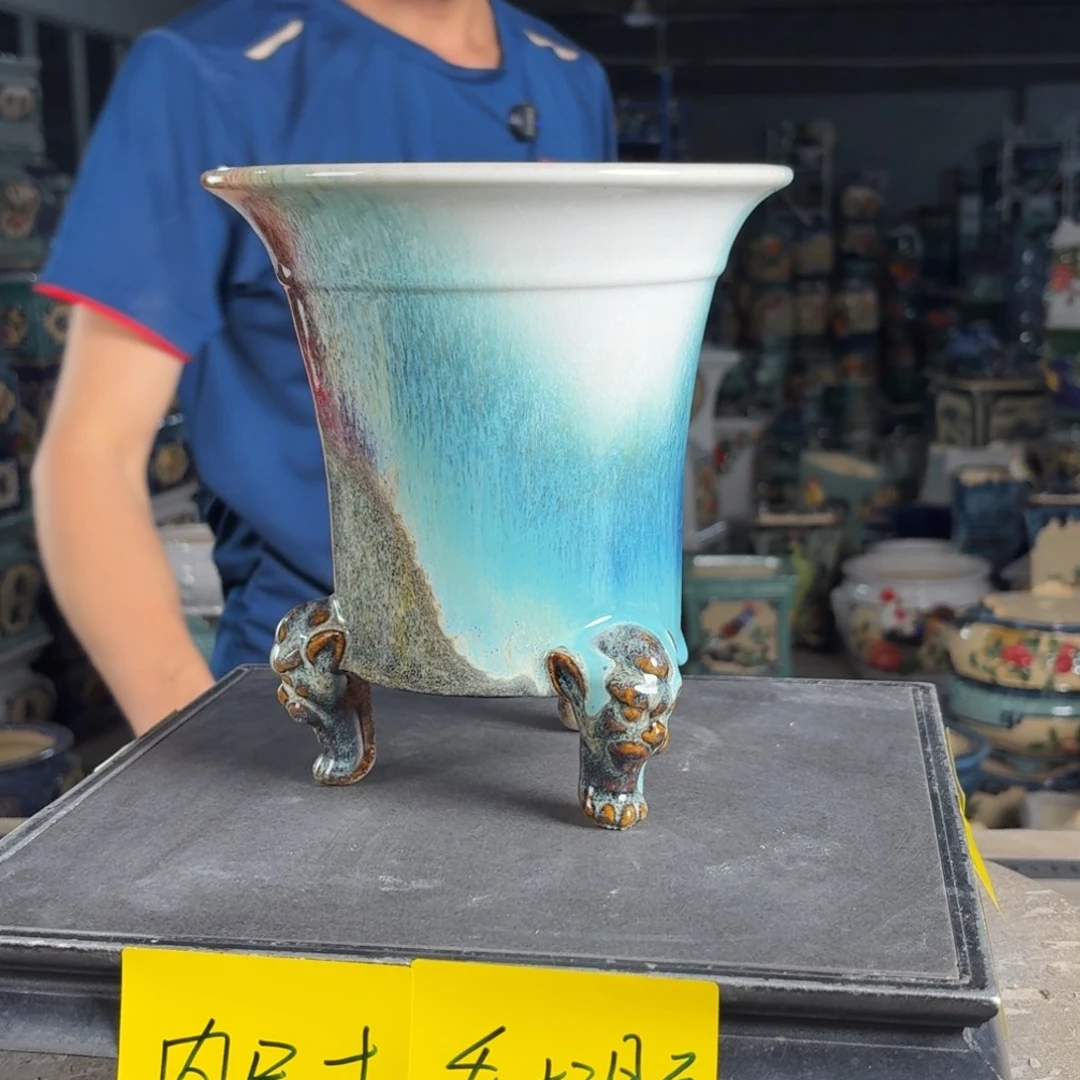 一风堂石湾花盆 内16*17