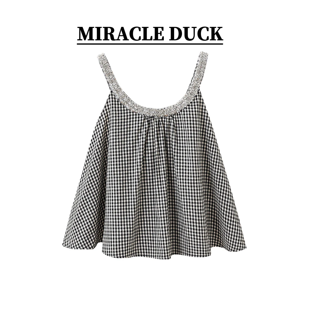 【派对千金】夏季时尚重工钉珠上衣派对挂脖甜美女士C1607