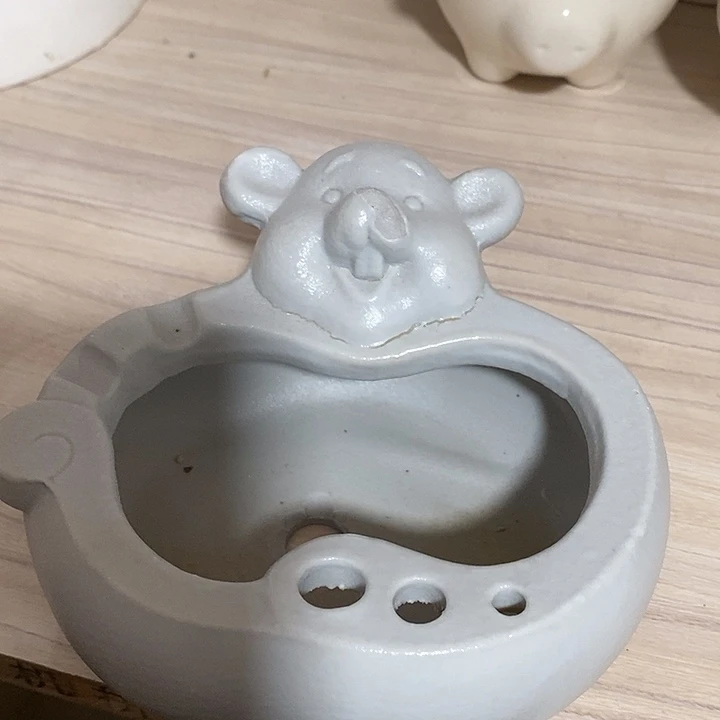 陶盆有孔 瑕疵针孔漏釉介意勿拍外高 7外口13