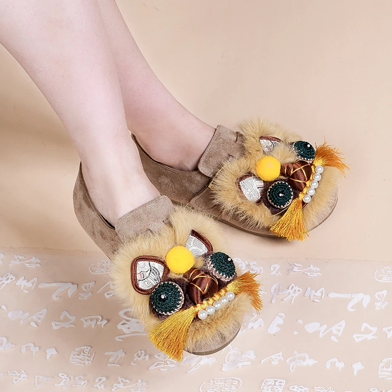 2025新款虎头鞋民族风虎头鞋手工民族风131319