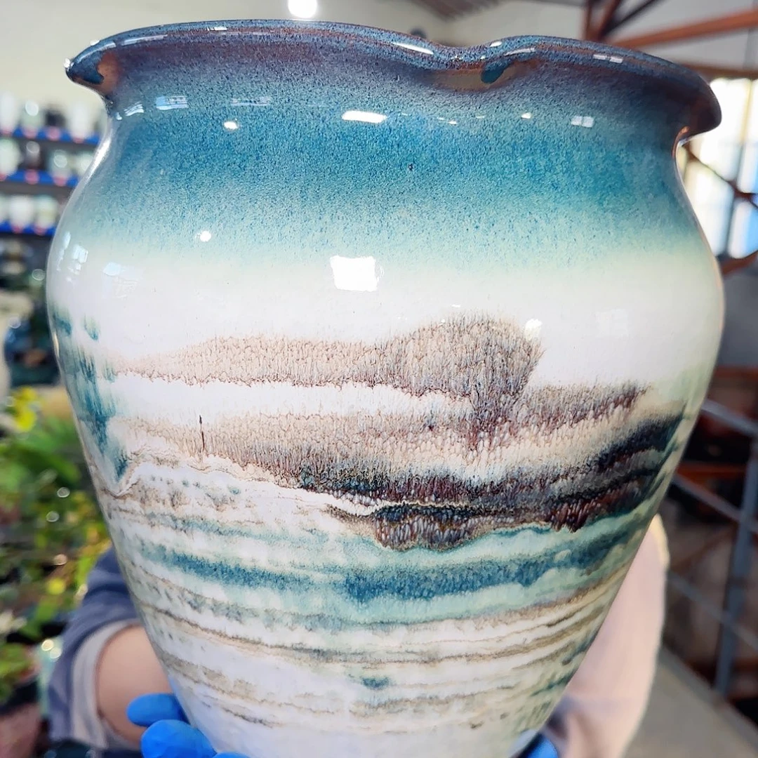 紫砂花盆高26口24.5