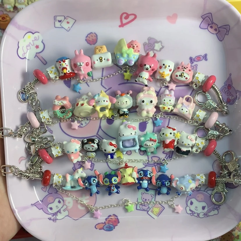 【6.3款直拍】Beads平替满串合金手工滴油多巴胺串珠礼物kitty