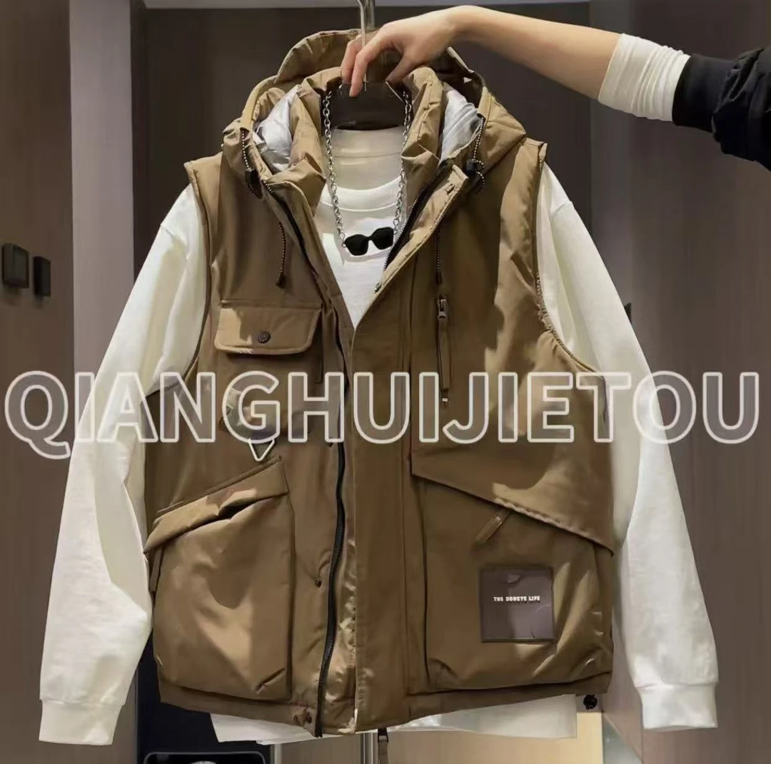 【抢回街头】工装户外机能风保暖加棉马甲98508帅FCB