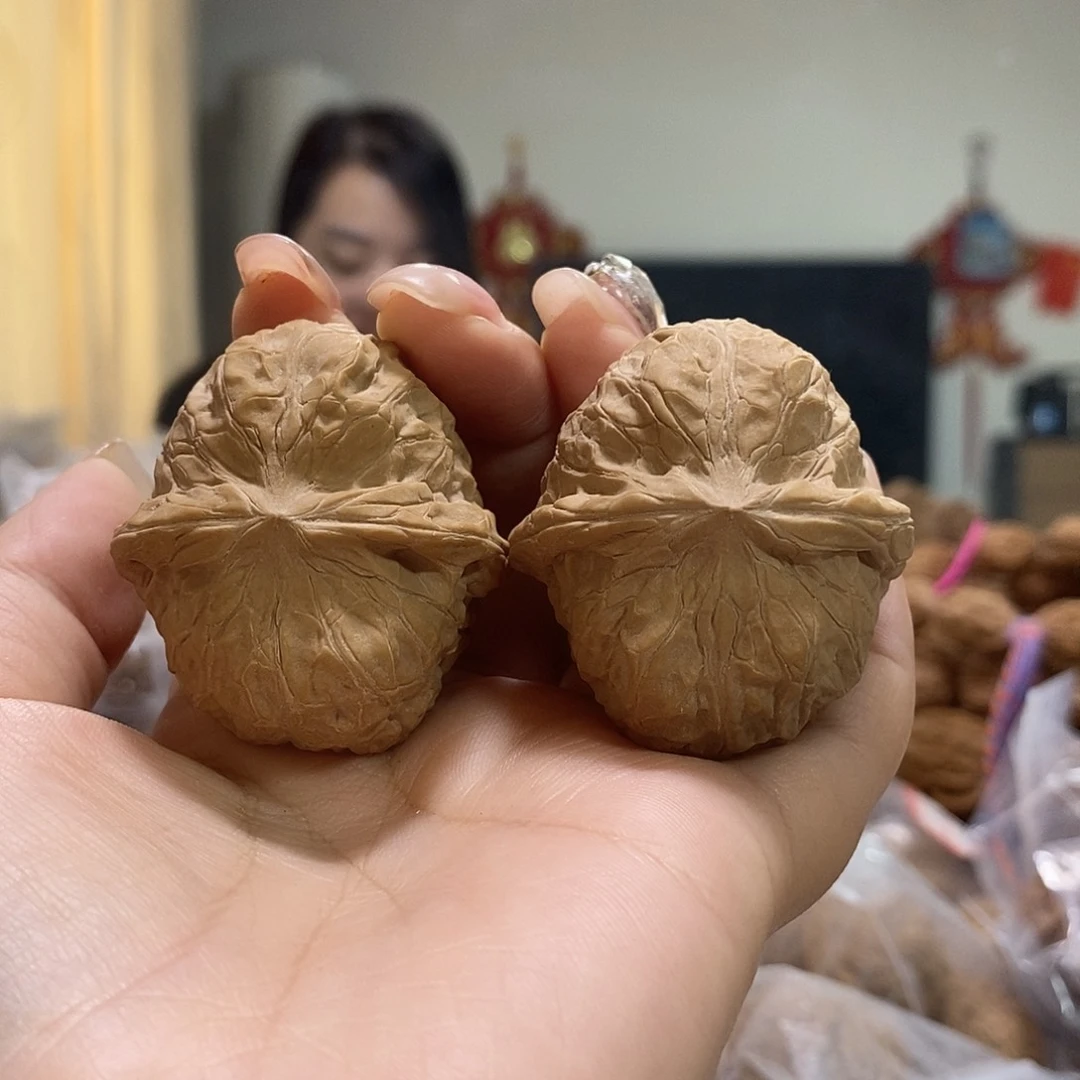 把件文玩核桃40元宝型南瓜墩
