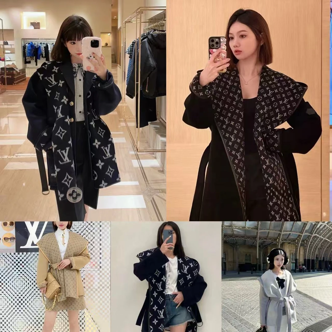 未使用 LouisVuitton/路易威登 老花短款浴袍大衣/777777