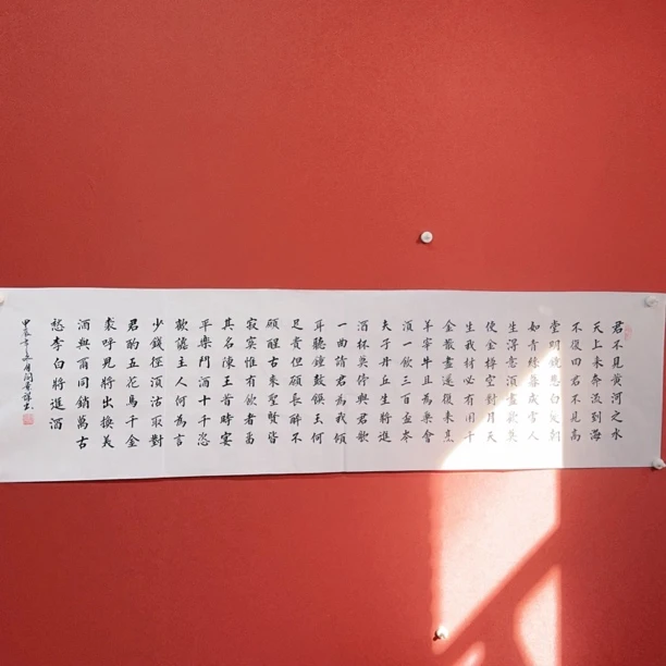 阎景谋书法作品将进酒8平尺