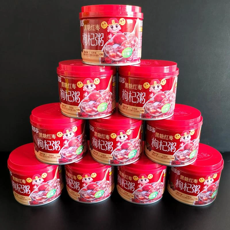 喜多多0黑糖红枣枸杞粥桂圆莲子八宝粥280g冰糖百合莲子早餐