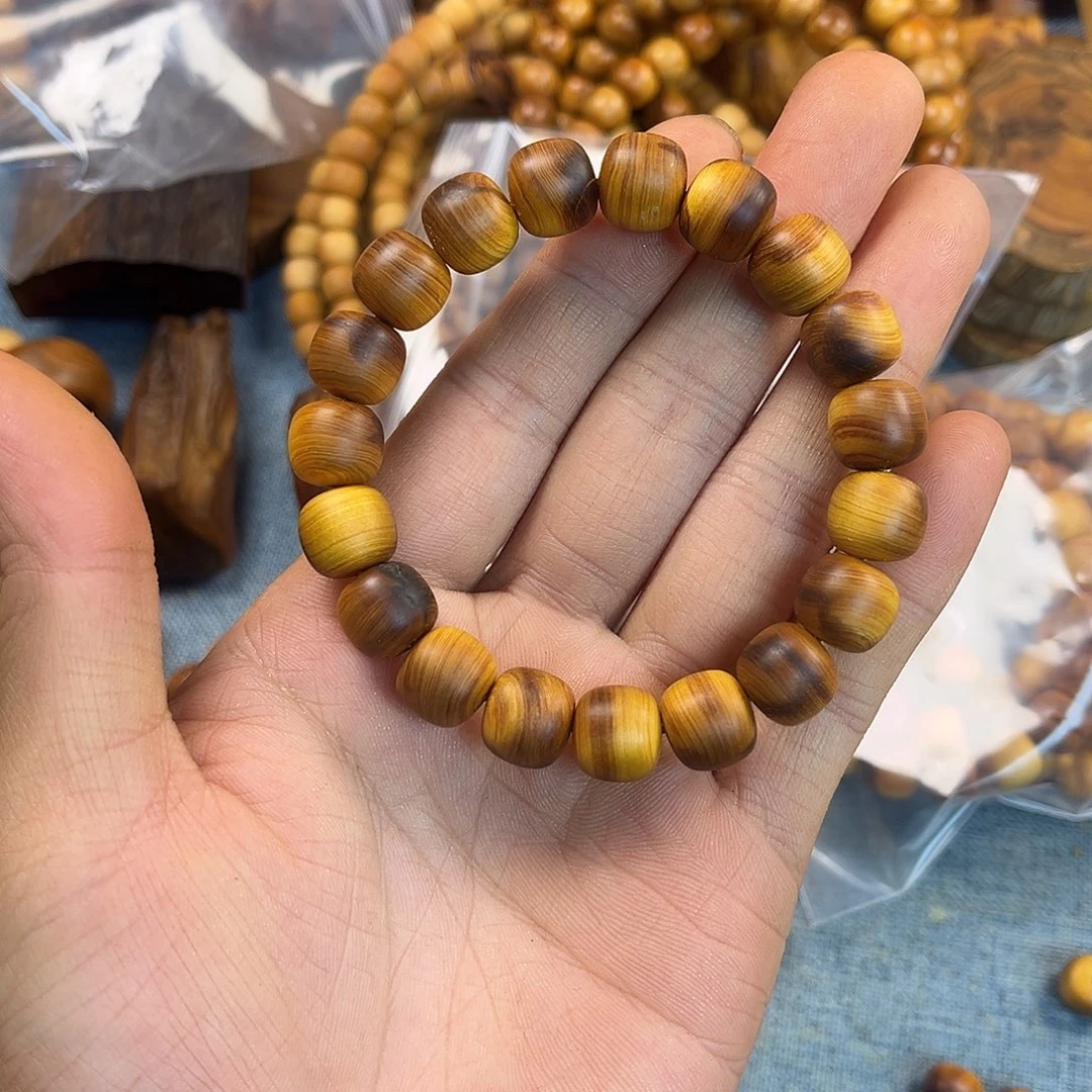 手串/手链柏木（崖柏）10/11白粉石化骨瑕疵