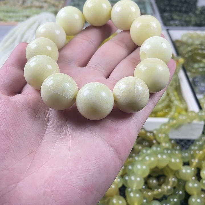 蛇纹石玉未镶嵌手链