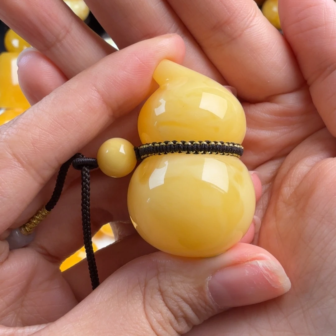 琥珀未镶嵌颈饰纯天然琥珀蜜蜡无优化