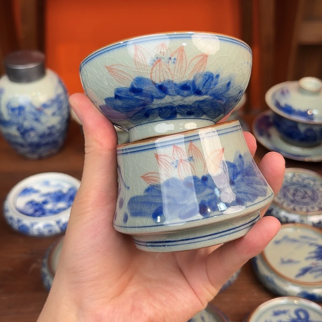 瓷片老陶泥开片茶漏