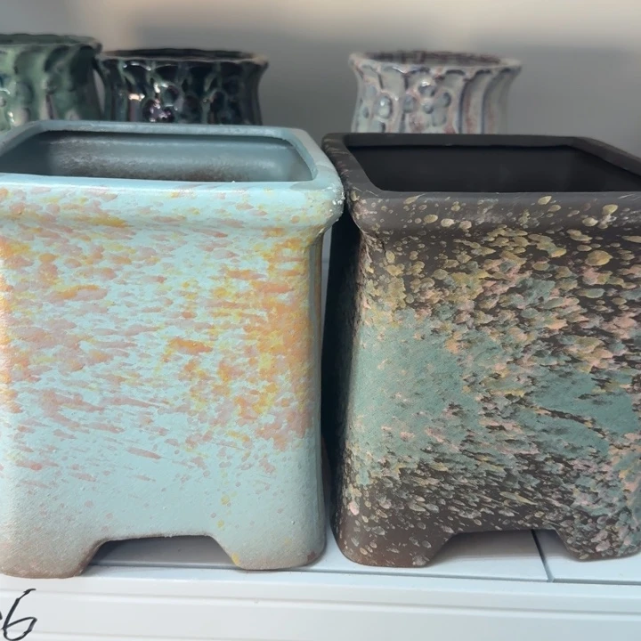 紫砂花盆口17高19，11111