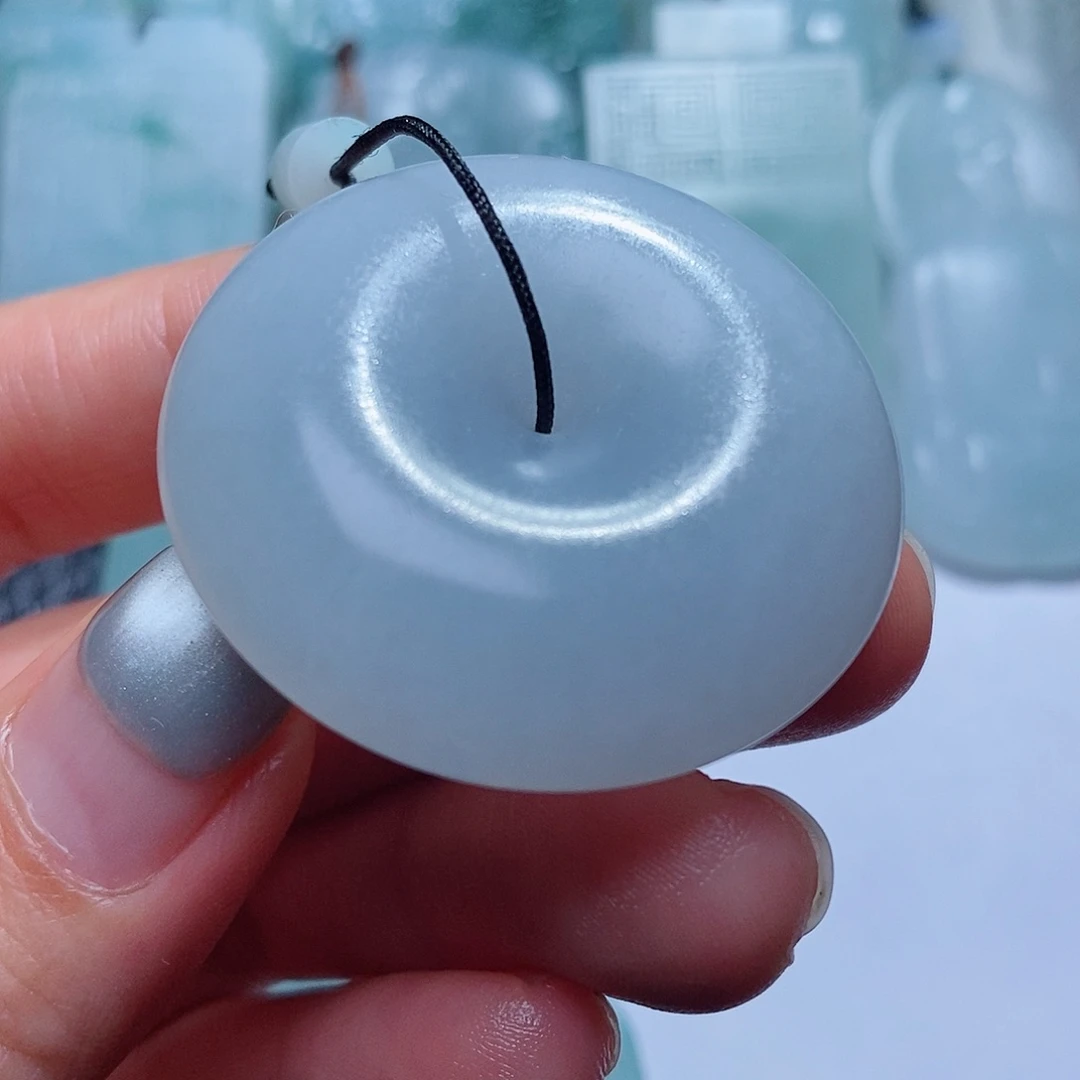 定制翡翠未镶嵌毛货付款后确认抛光