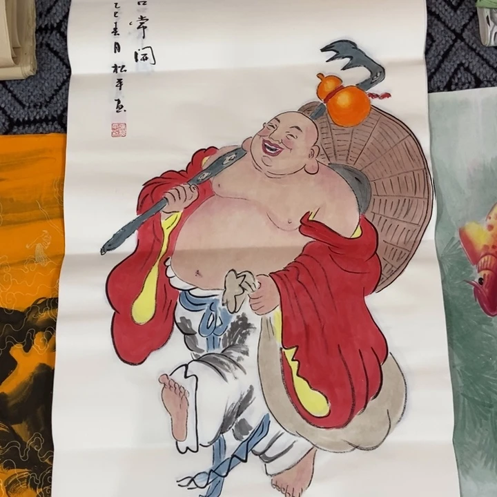 枕书斋画廊的直播间