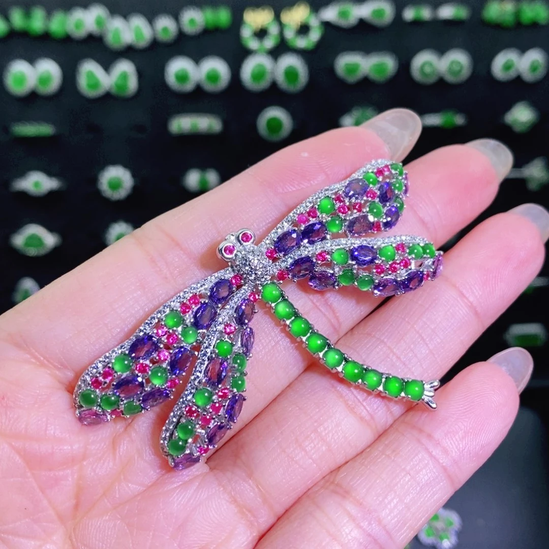 翡翠银S925镶嵌颈饰多样性