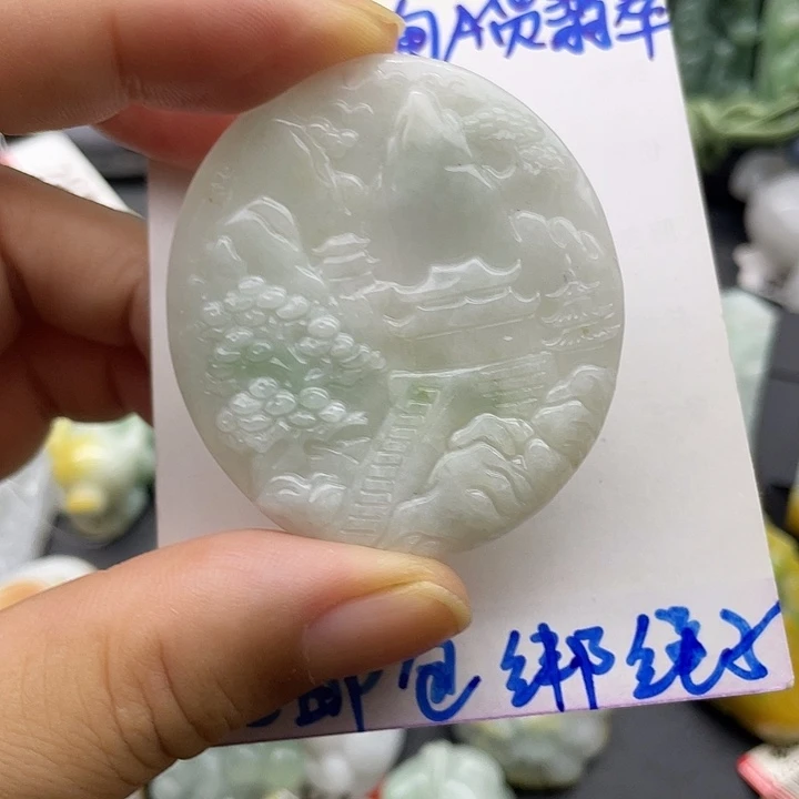 颈饰未镶嵌翡翠天然翡翠