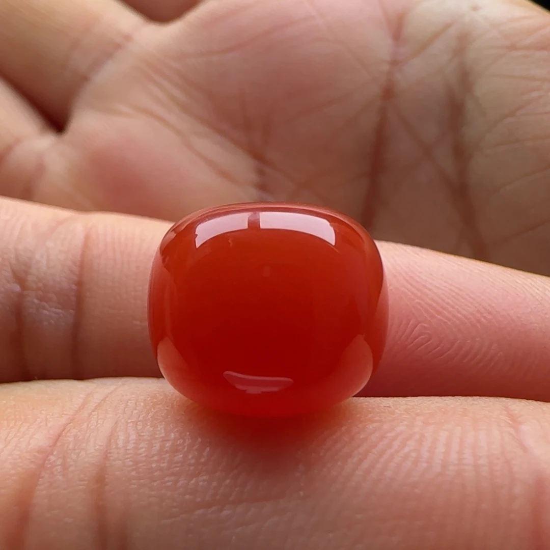 ****辰南红玛瑙未镶嵌老型13.4-11.5皮裂