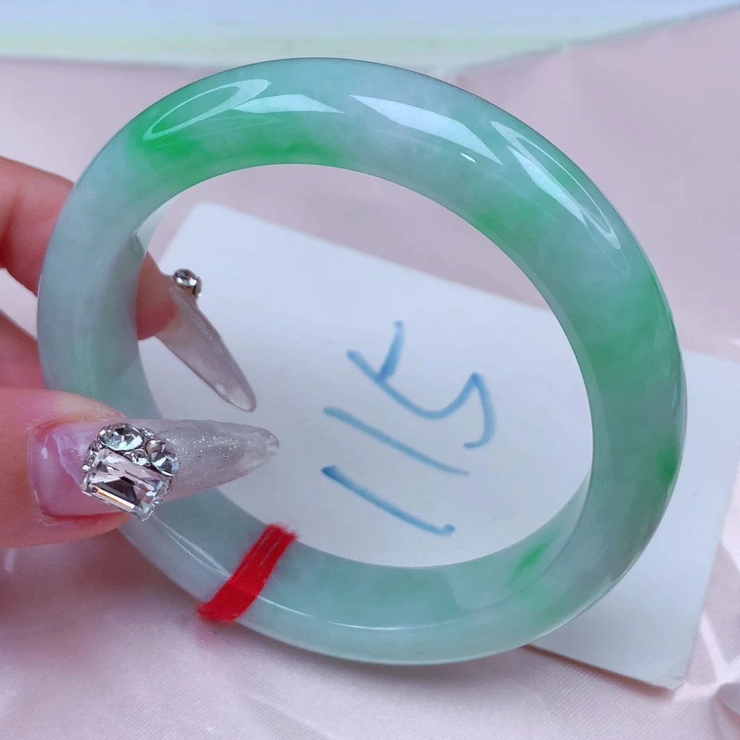 翡翠手镯未镶嵌天然缅甸翡翠A货手镯