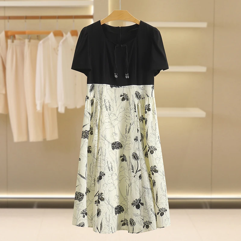 F435-伍莎服饰云仓百搭时尚新款连衣裙夏季#SAM46L051