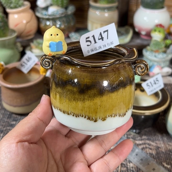 口5 手工花盆满30包邮