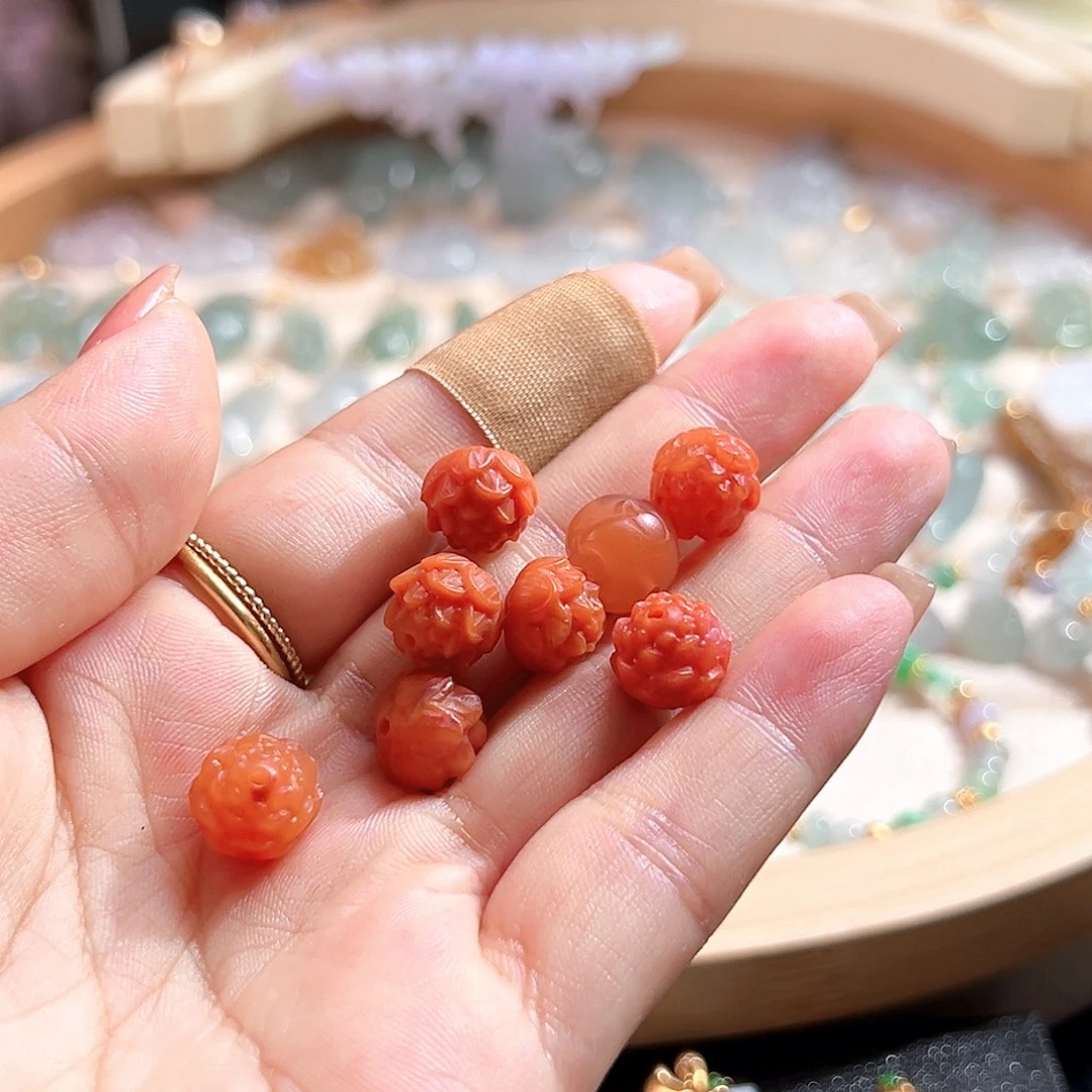 萌***琳颈饰合金南红玛瑙南红