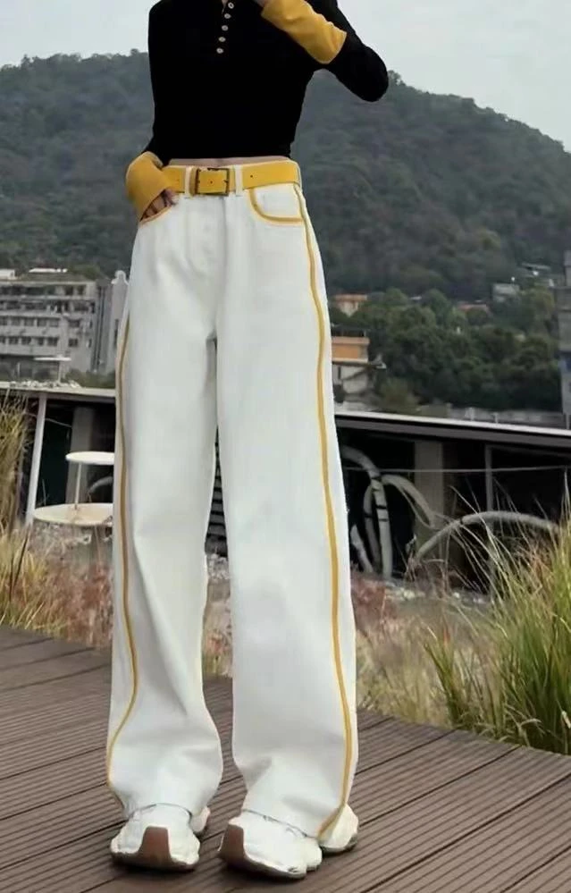新品时尚韩版直筒牛仔裤62021