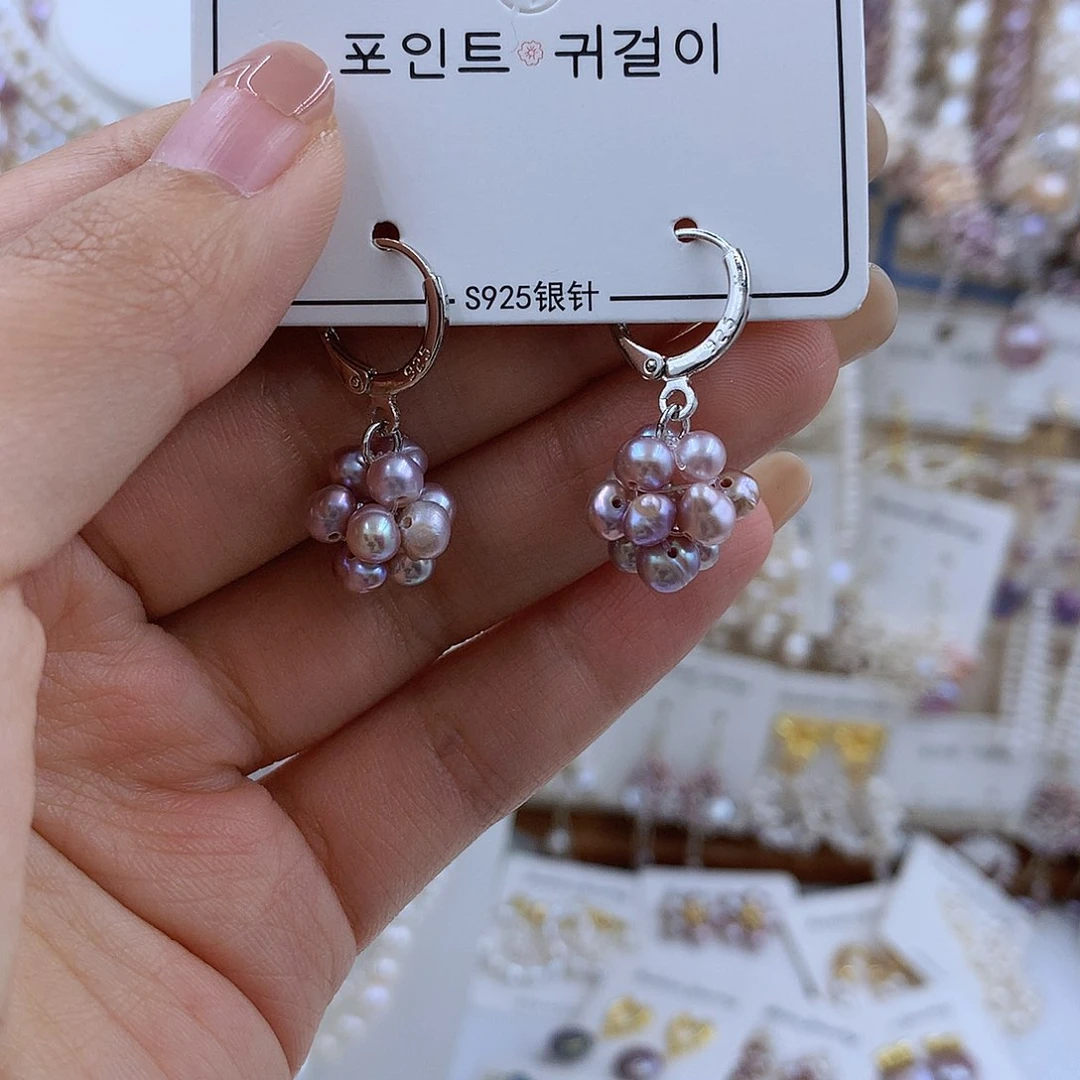 项链银S925镶嵌淡水珍珠