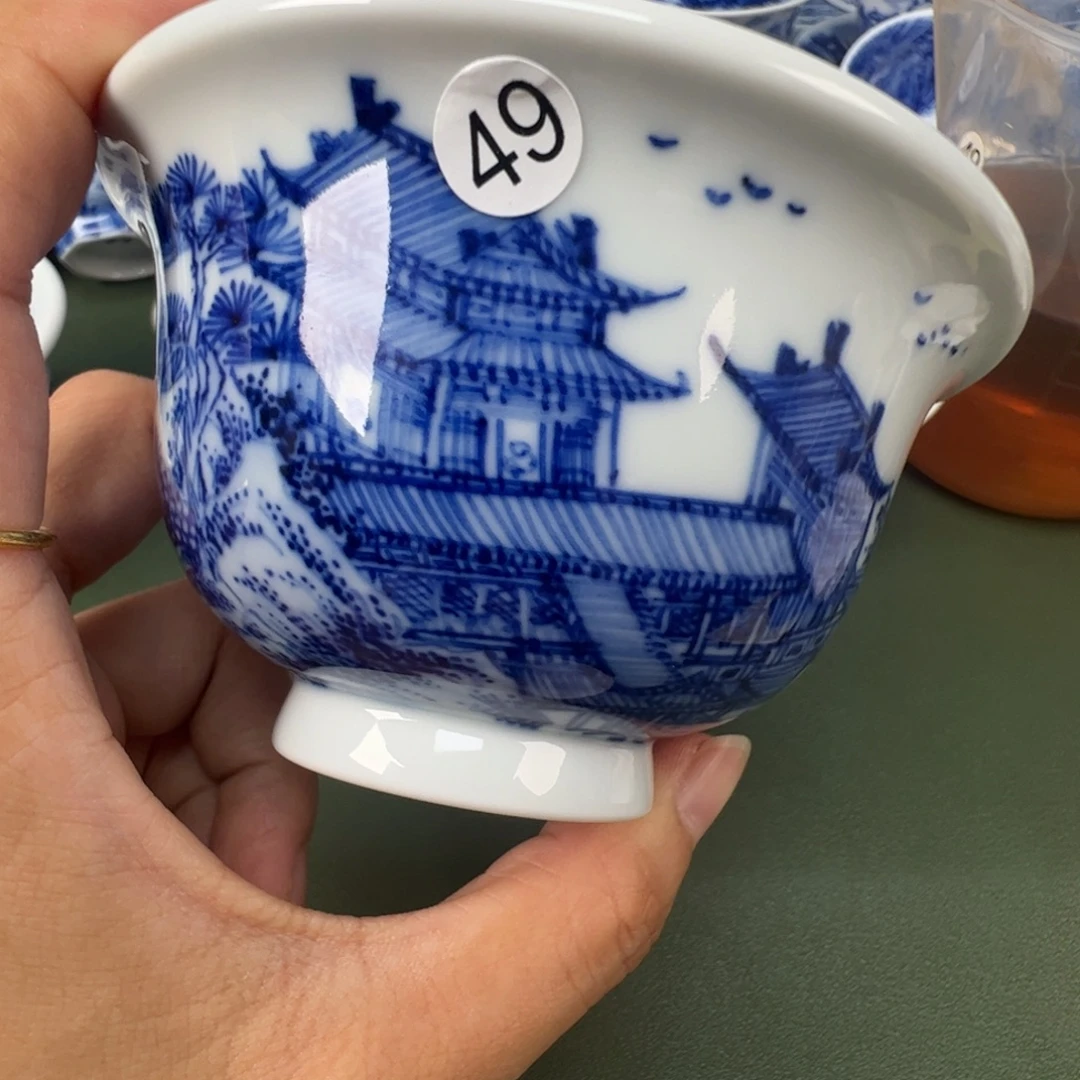 景德镇纯手工纯手绘茶具木木49