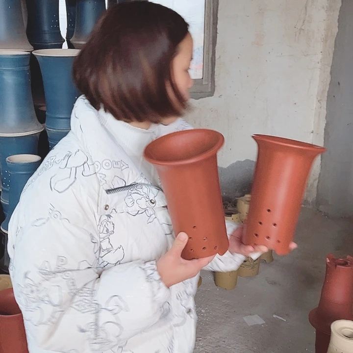 紫砂宜兴紫砂花盆