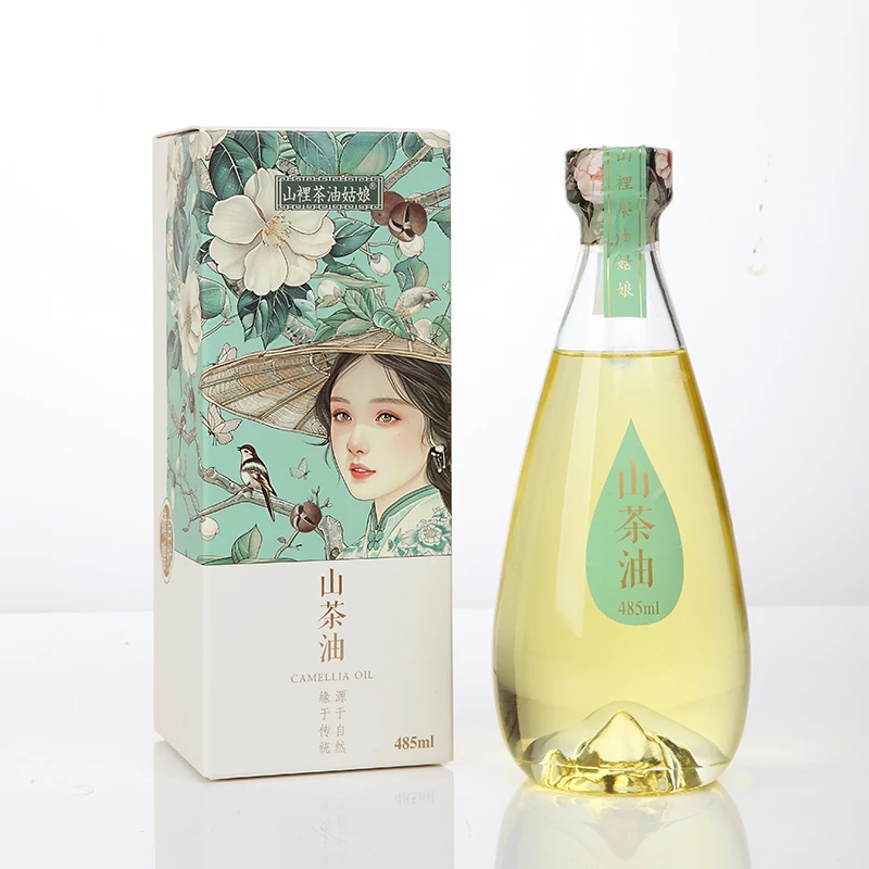 自有产地冷榨一级有机山茶油500ML礼盒装