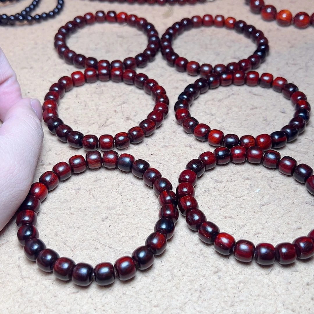 手串/手链小叶紫檀89琴料火焰纹金星