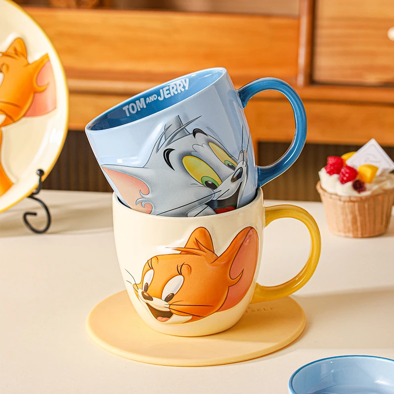 【新品老张】猫和老鼠乐悦系列陶瓷浮雕马克杯-礼盒装