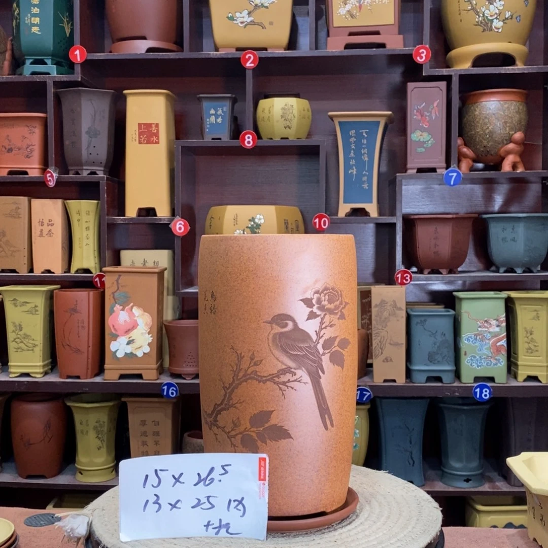 紫砂艺术紫砂花盆